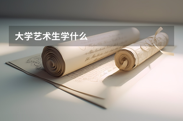 大学艺术生学什么