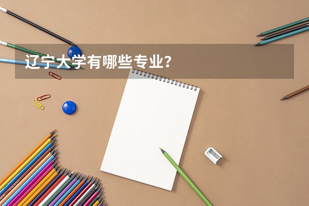 辽宁大学有哪些专业？