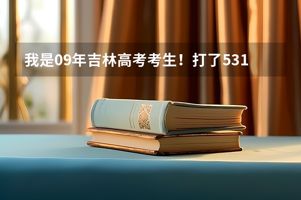 我是09年吉林高考考生!打了531分!四个学校我去哪个,学什么比较好?急求~~~